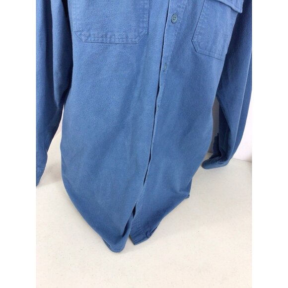 LL Bean Flannel Shirt Cotton Mens Large - Picture 6 of 8
